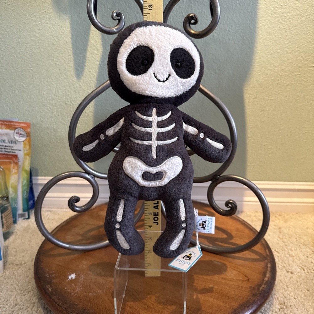Jellycat Halloween Skeleton Bob NWT Retired